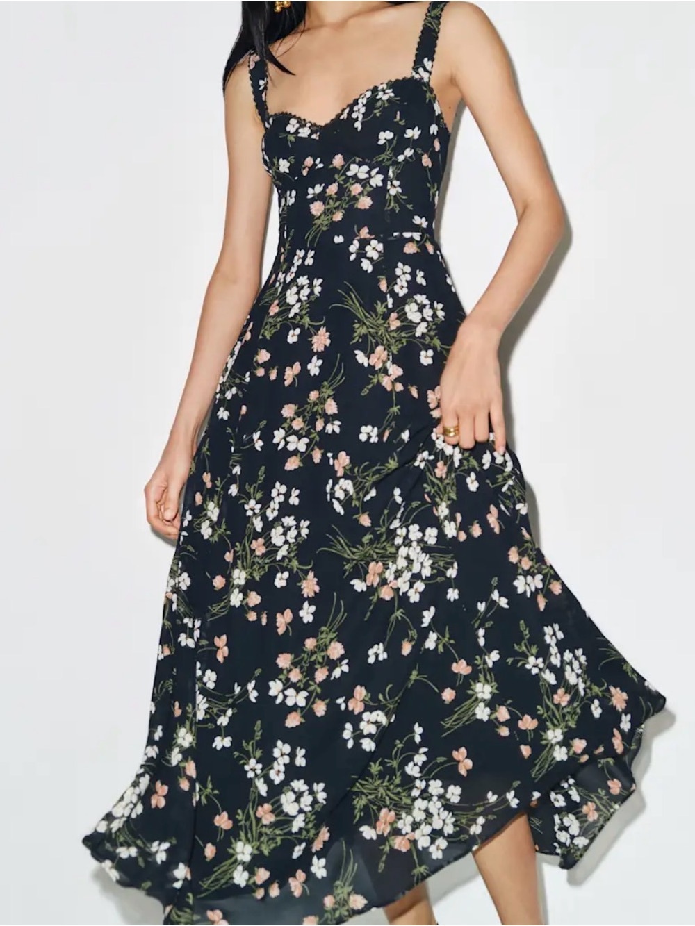 Reformation Lela Dress in Sagittarius Floral Print - Size 10